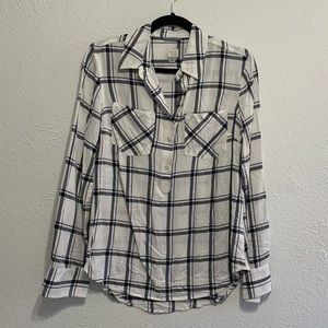 a new day Checked Button-Down Any Day Shirt